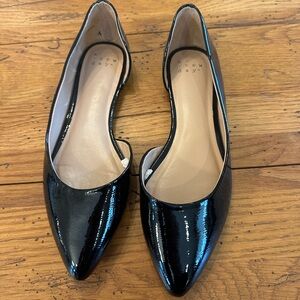 Black patent Flats